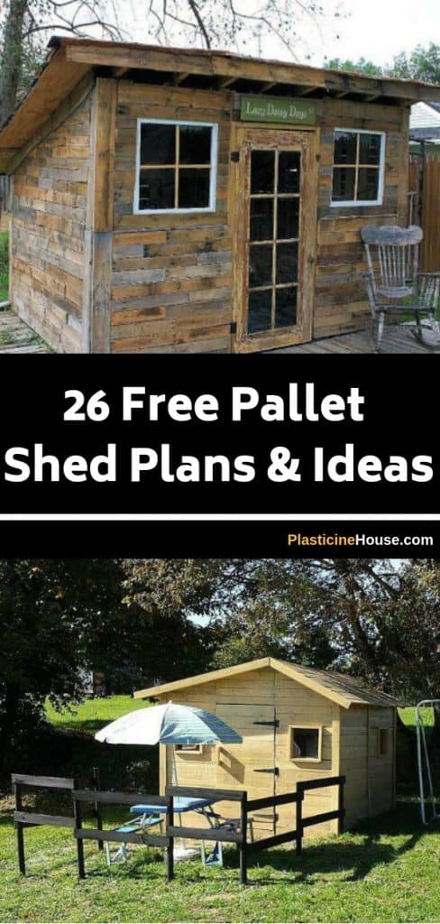 26 free pallet shed, barn, cabin and building plans & ideas