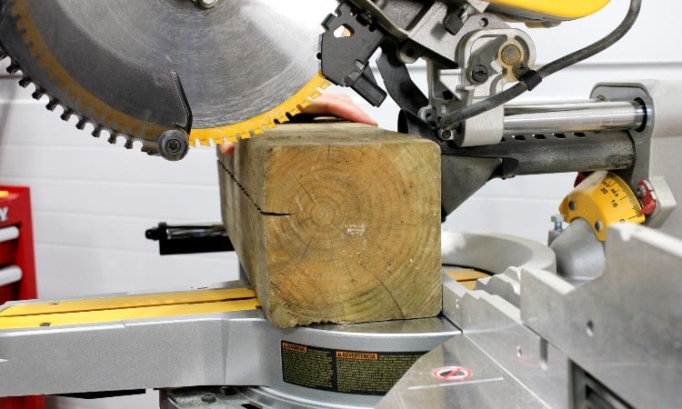 Cutting 6x6 with Miter Saw